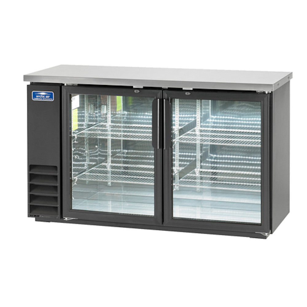 Arctic Air ABB60G Two Section 61" Back Bar Cooler with Glass Doors