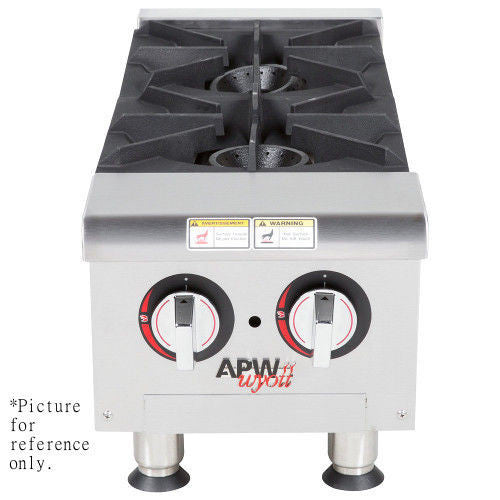 APW Wyott GHP-6I Gas Countertop Champion Hotplate - 6 Burners