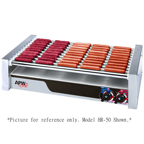 APW Wyott HR-50S Hot Dog Roller Grill 30 1/2"W - Slant Top