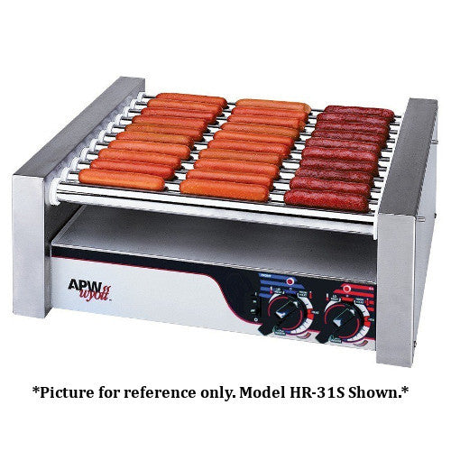 APW Wyott HRS-20 Non-Stick Hot Dog Roller Grill 13"W - Flat Top 120V