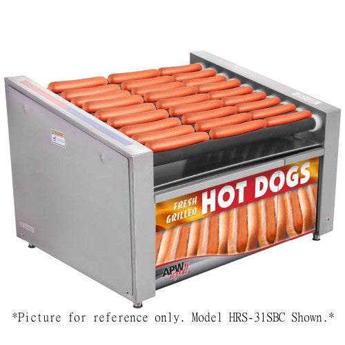 APW Wyott HRS-50S X*PERT Slanted Non-Stick Hot Dog Roller Grill