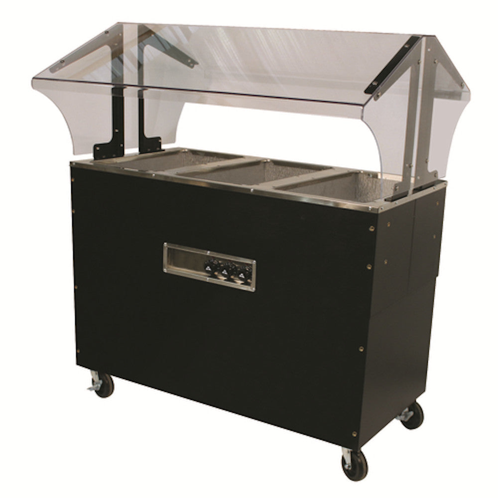 Advance Tabco B3-120-B-SB Portable Electric Hot Food Buffet Table 3 Wells w/ Enclosed Base