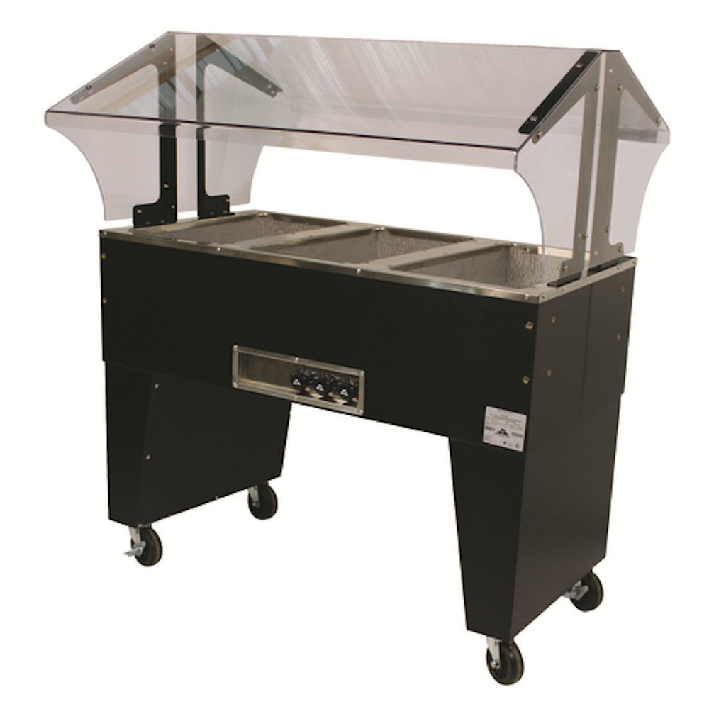 Advance Tabco B3-120-B Portable Electric Hot Food Buffet Table 3 Wells