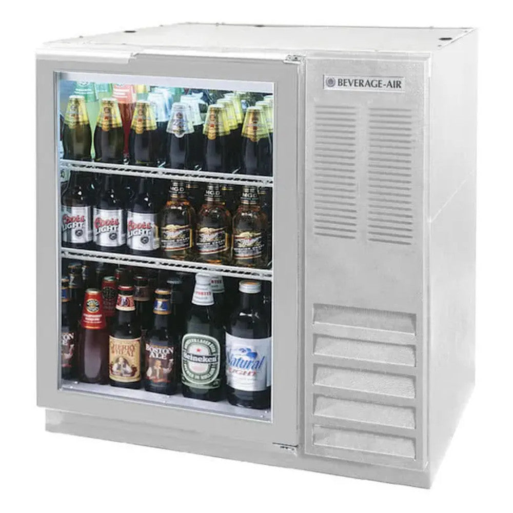 Beverage Air BB36HC-1-FG-S 36" Back Bar Glass Door Freezer With Stainless Steel Exterior