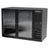 Beverage Air BB48HC-1-FG-B 48" Back Bar Glass Door Freezer With Black Finish Exterior