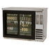 Beverage Air BB48HC-1-GS-S-27 48" Back Bar Glass Sliding Door Refrigerator With Stainless Steel Exterior