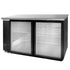 Beverage Air BB58HC-1-F-GS-B 58" Back Bar Sliding Glass Door Freezer With Black Finish Exterior