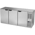 Beverage Air BB72HC-1-F-PT-S Pass-Thru 72" Back Bar Freezer With Stainless Steel Exterior