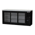 Beverage Air BB72HC-1-FG-S-27 72" Back Bar Glass Door Freezer With Stainless Steel Exterior