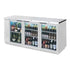 Beverage Air BB72HC-1-FG-PT-S-27 Pass-Thru 72" Back Bar Glass Door Freezer With Stainless Steel Exterior