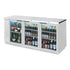 Beverage Air BB72HC-1-G-S-27 72" Back Bar Glass Door Refrigerator With Stainless Steel Exterior