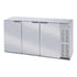 Beverage Air BB72HC-1-S 72" Back Bar Refrigerator With Stainless Steel Exterior