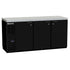 Beverage Air BB78HC-1-F-B 78" Back Bar Freezer With Black Exterior