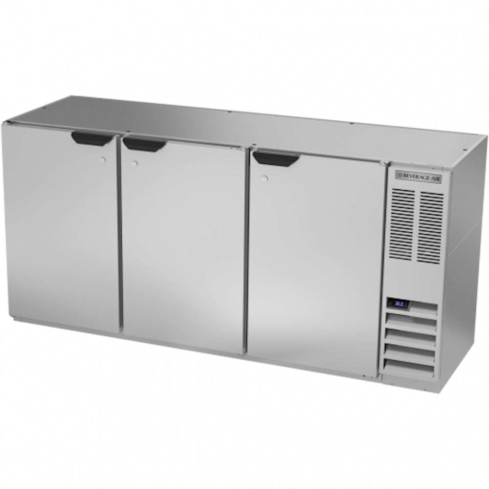 Beverage Air BB94HC-1-F-S 94" Back Bar Freezer With Stainless Steel Exterior