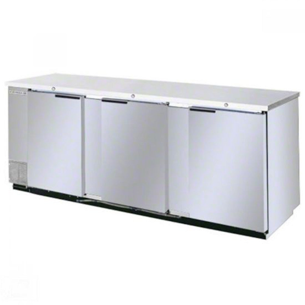 Beverage Air BB94HC-1-S 94" Back Bar Refrigerator With Stainless Steel Exterior