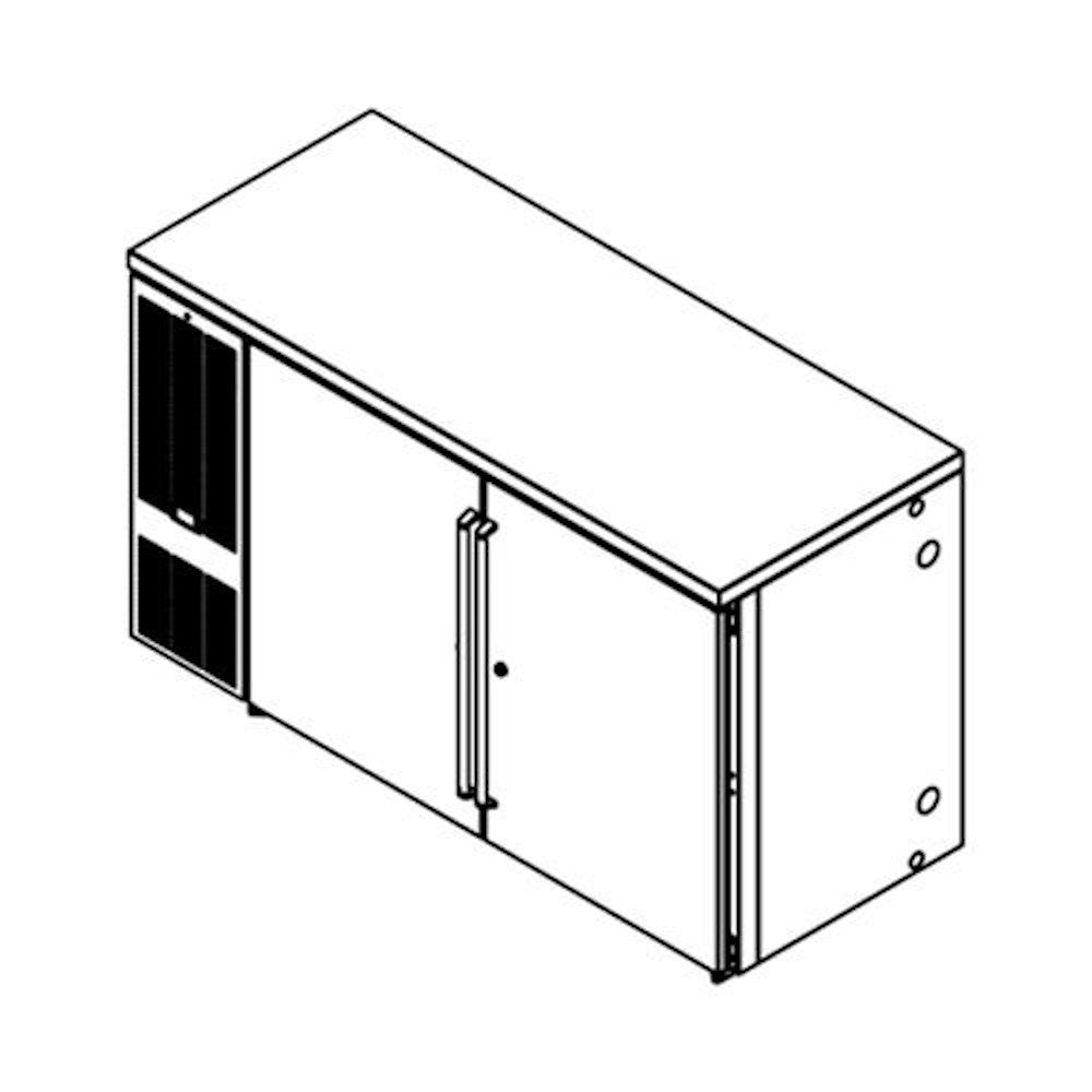 Perlick BBS60 Two Section 60" Wide Back Bar Cooler