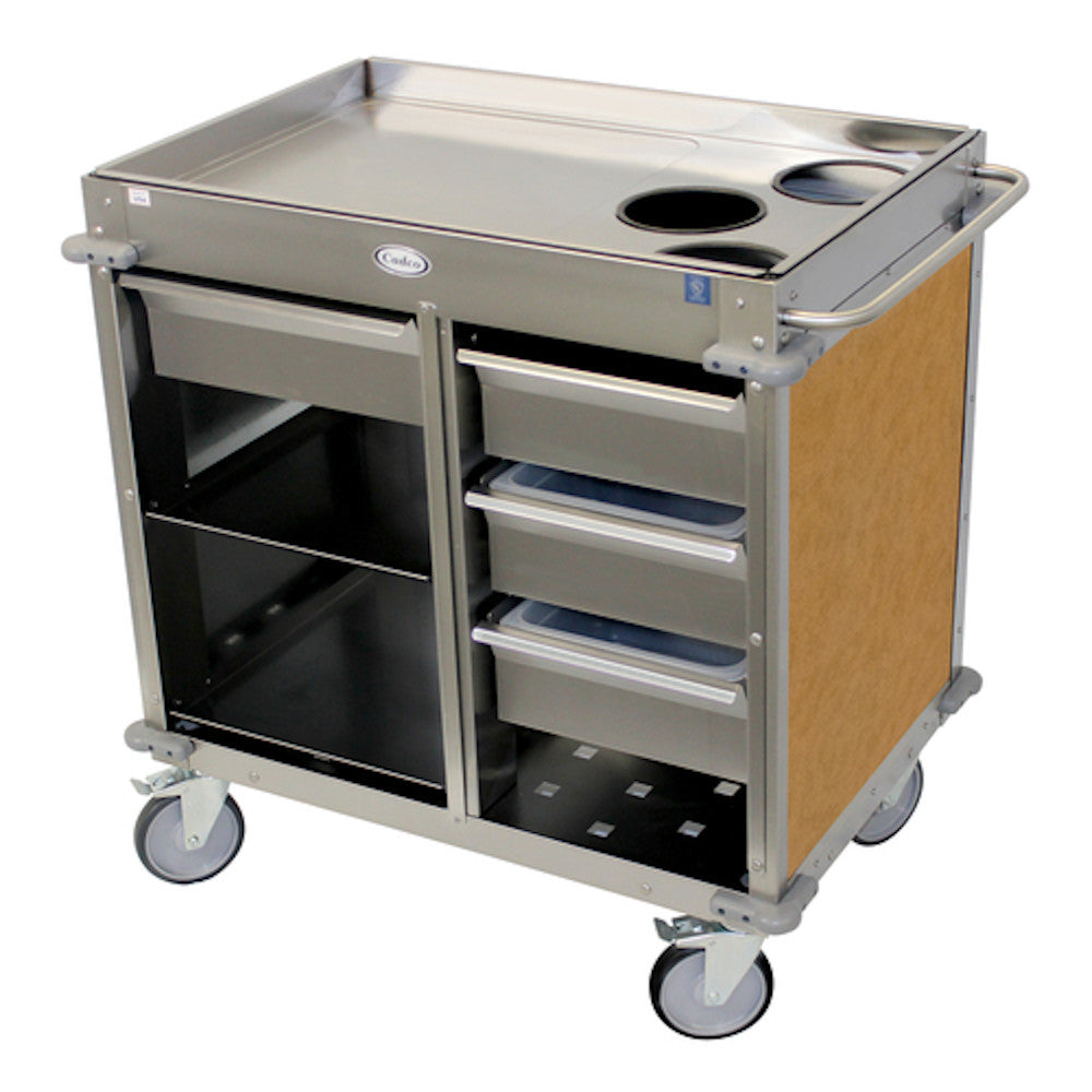 Cadco BC-4-L1 Back-Loading MobileServ Beverage Cart