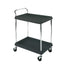 Metro BC2636-2DBL Deep Ledge Series Utility Cart with Three Shelves in Black, 27"W x 38-3/4"L