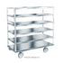 Winholt BNQT-4/SS Stainless Steel Queen Mary Banquet Cart with 4 Pan Capacity