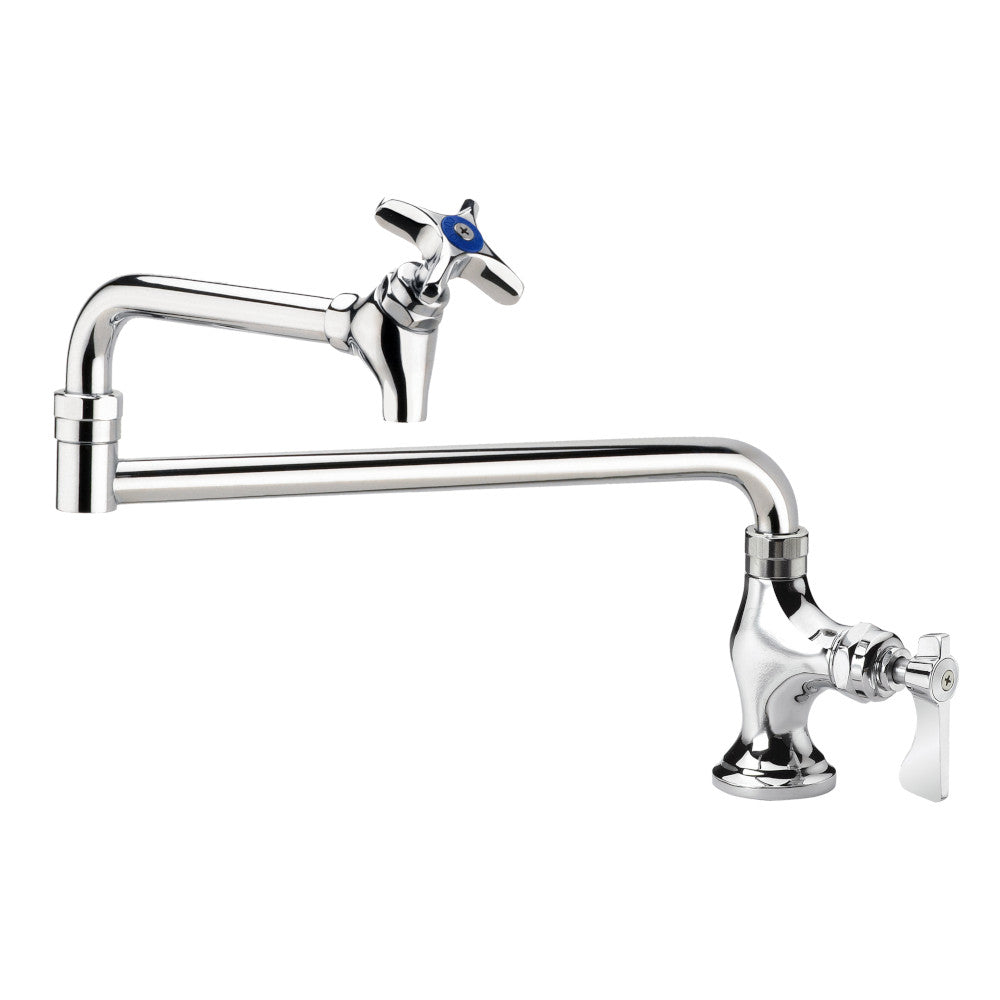 Krowne Metal 16-179L Single Wall Mount Pot/Kettle Filler Faucet with 12" Jointed Spout