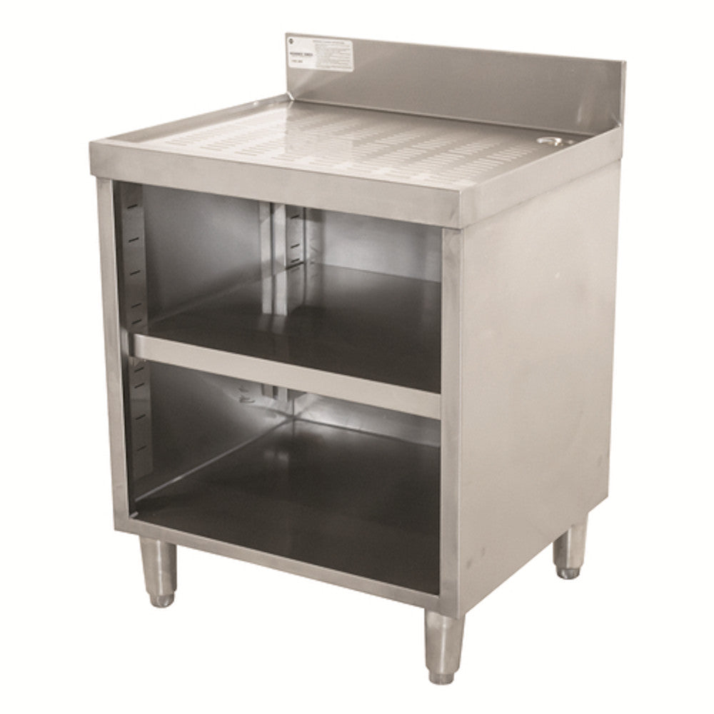 Advance Tabco CRD-2BM Open Cabinet Base Underbar Drainboard 24" W