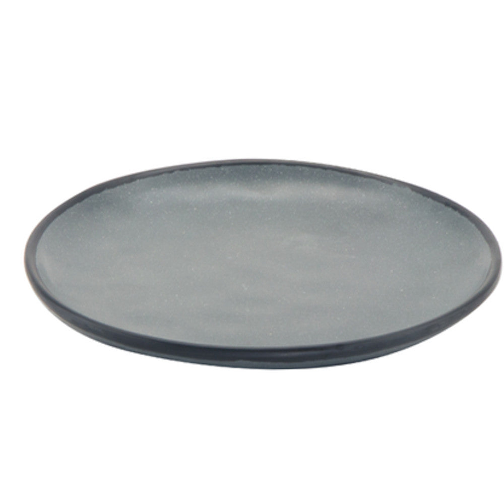 G.E.T. Enterprises CS-100-GR Pottery Market Dinner Plate (Speckled Gray)