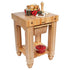 John Boos CU-GB25N American Heritage Gathering Block Butcher Block Table 24" x 25" Natural Maple Wood Base