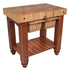 John Boos CU-GB3624CR American Heritage Gathering Block Butcher Block Table 24" x 36" Warm Cherry Stain Base