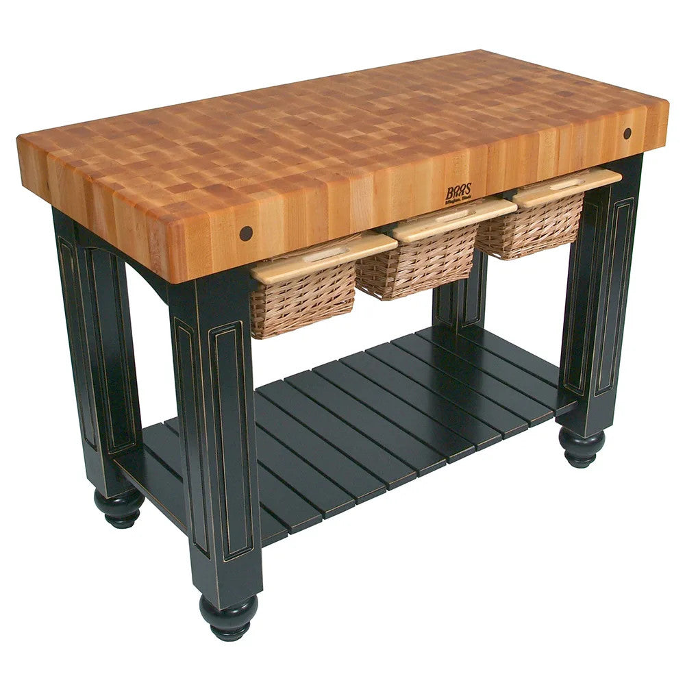 John Boos CU-GB4824 American Heritage Gathering Block Butcher Block Table 24" x 48"