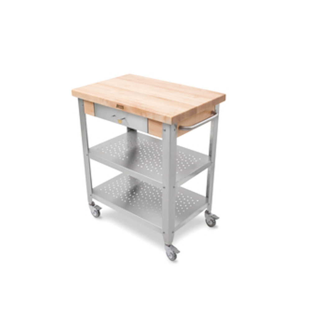 John Boos CUCE30 Northern Hard Rock Maple Cucina Elegante Cart