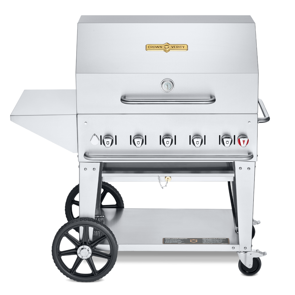 Crown Verity CV-MCB-36PKG-NG 5-Burner Natural Gas Mobile Outdoor Grill