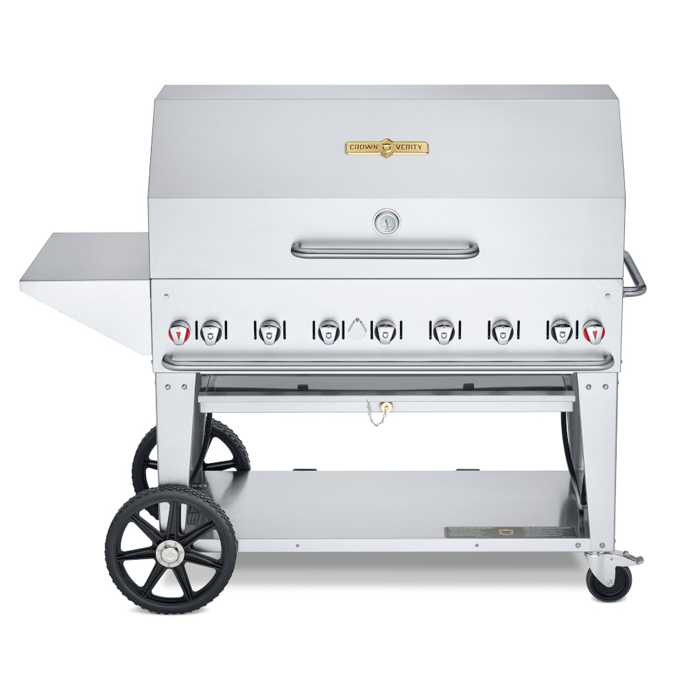 Crown Verity CV-MCB-48-SI-BULK-PKG 7-Burner LP Mobile Outdoor Grill