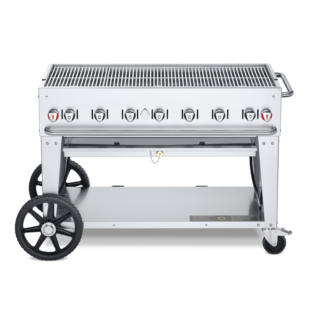 Crown Verity CV-MCB-48-SI-BULK 7-Burner LP Mobile Outdoor Grill