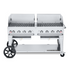 Crown Verity CV-MCB-60-SI-BULK-WGP LP Mobile Outdoor Grill with Wind Guards