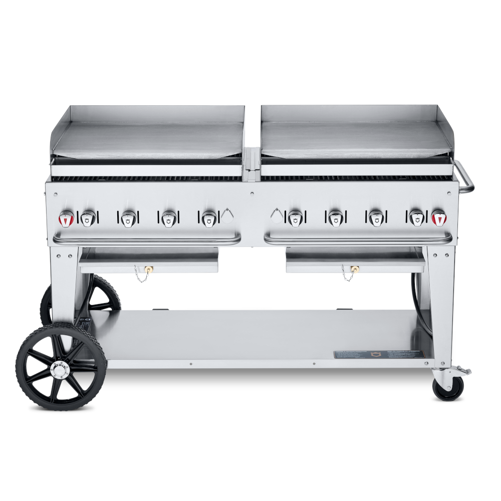 Crown Verity CV-MG-60NG 8-Burner Mobile Outdoor Griddle