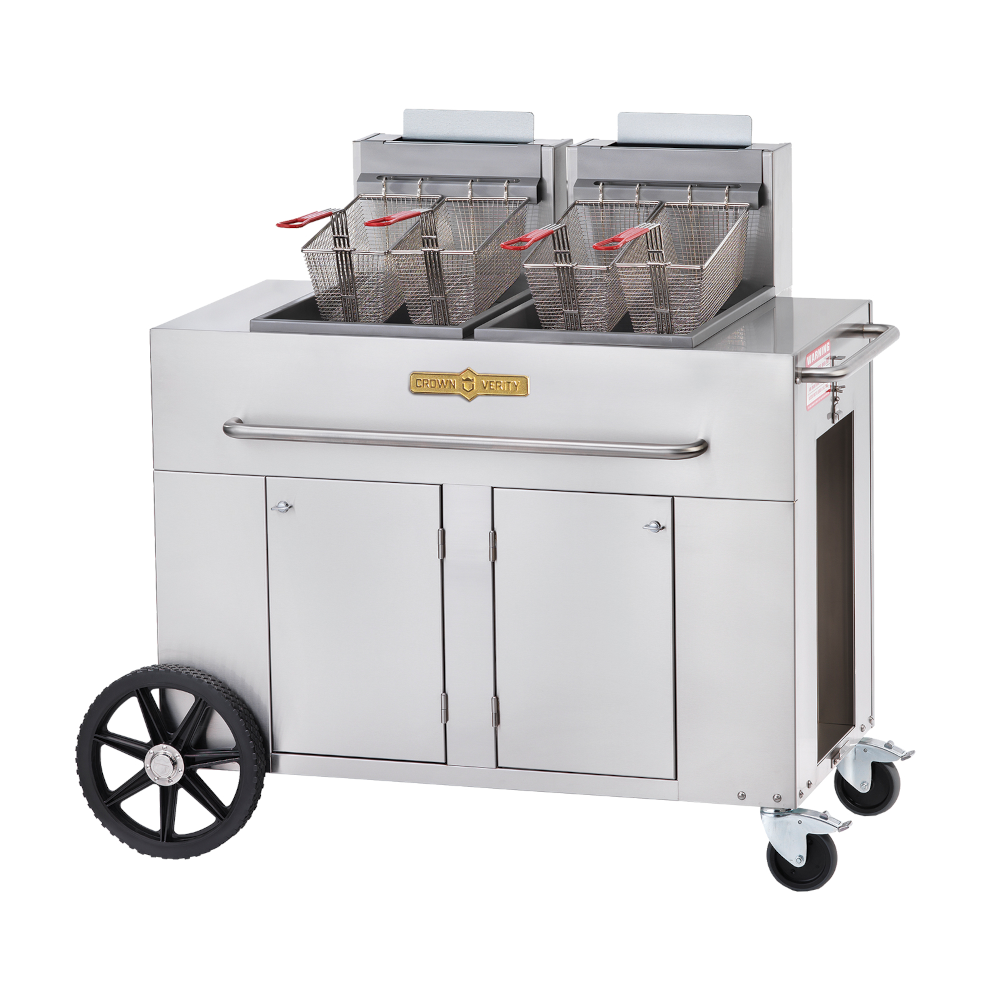 Crown Verity CV-PF-2LP LP Portable Outdoor Fryer