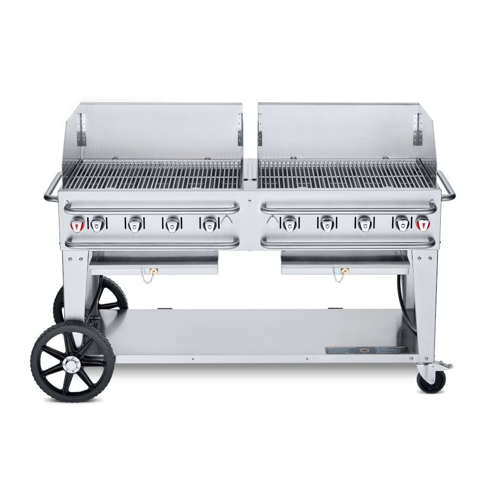 Crown Verity CV-RCB-60WGP-SI-BULK 8-Burner Pro Series Outdoor Grill