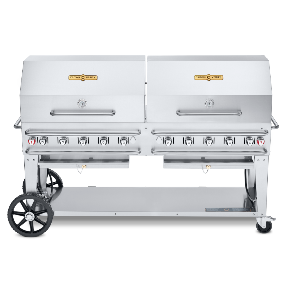 Crown Verity CV-RCB-72RDP-SI-BULK 10-Burner Pro Series Outdoor Grill