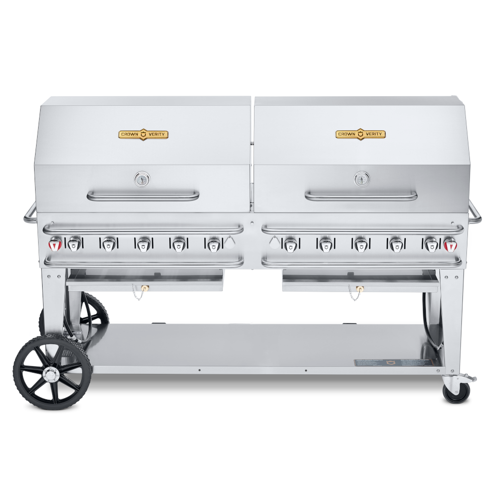 Crown Verity CV-RCB-72RDP-SI50/100 LP Pro Series Outdoor Grill