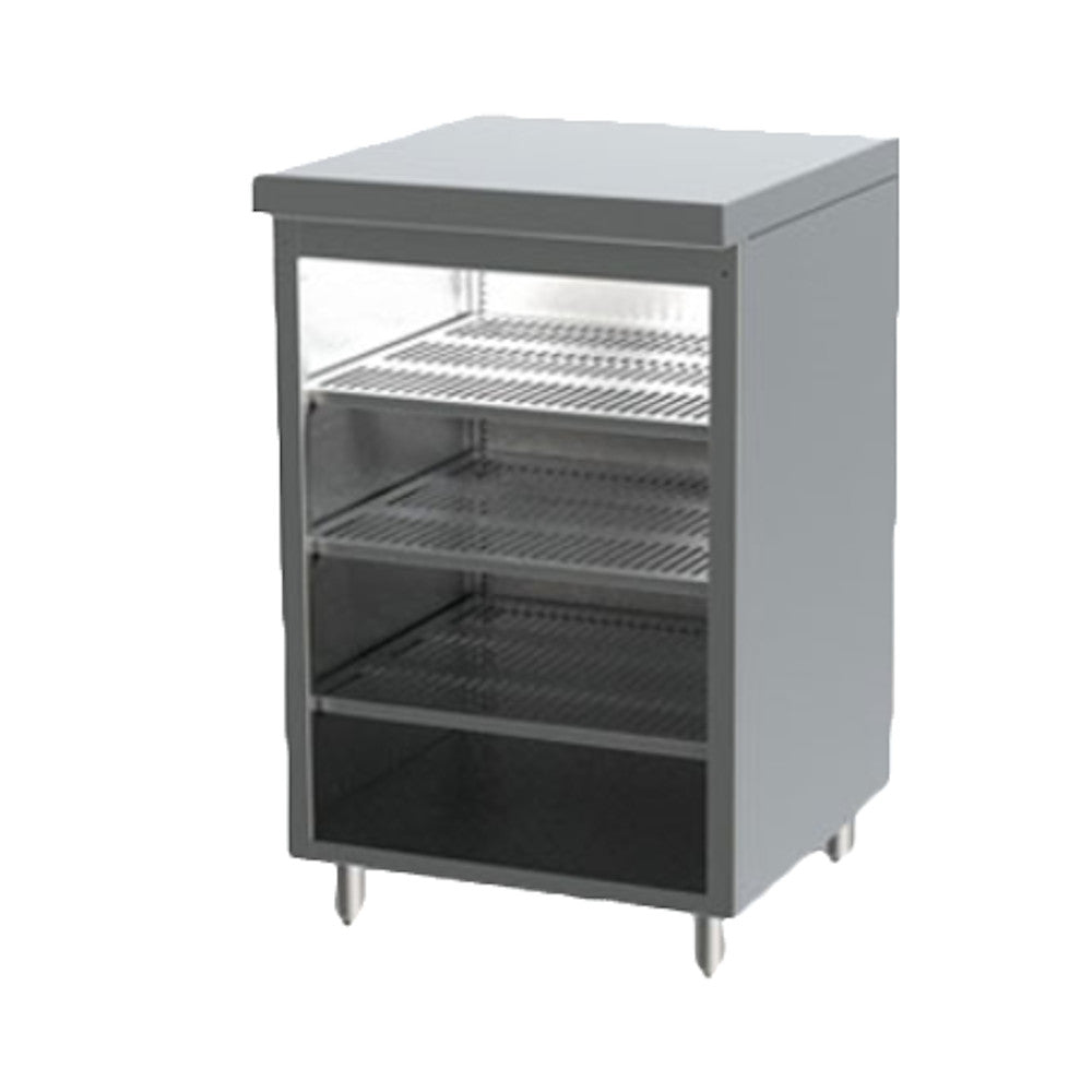Perlick DBGS-30 30" Non-Refrigerated Back Bar Glass Storage Cabinet with Sound Deadened Shelves