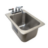 Advance Tabco DBS-1 12" Drop In Bar Hand Sink With Deep Drawn Sink Bowl