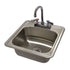 Advance Tabco DI-1-1515 12" Drop In Bar Hand Sink With Deep Drawn Sink Bowl