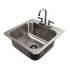 Advance Tabco DI-1-168 16" Drop In Bar Hand Sink With Deep Drawn Sink Bowl