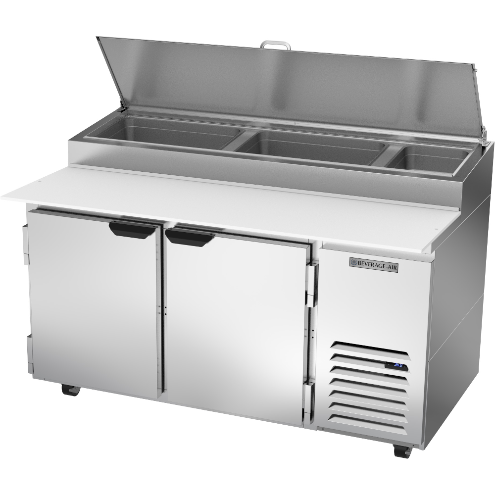 Beverage Air DP60HC Two-Section Pizza Top Refrigerated Counter