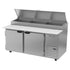 Beverage Air DP67HC 67" Refrigerated Counter Pizza Prep Table