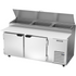 Beverage Air DP72HC 72" Refrigerated Counter Pizza Prep Table