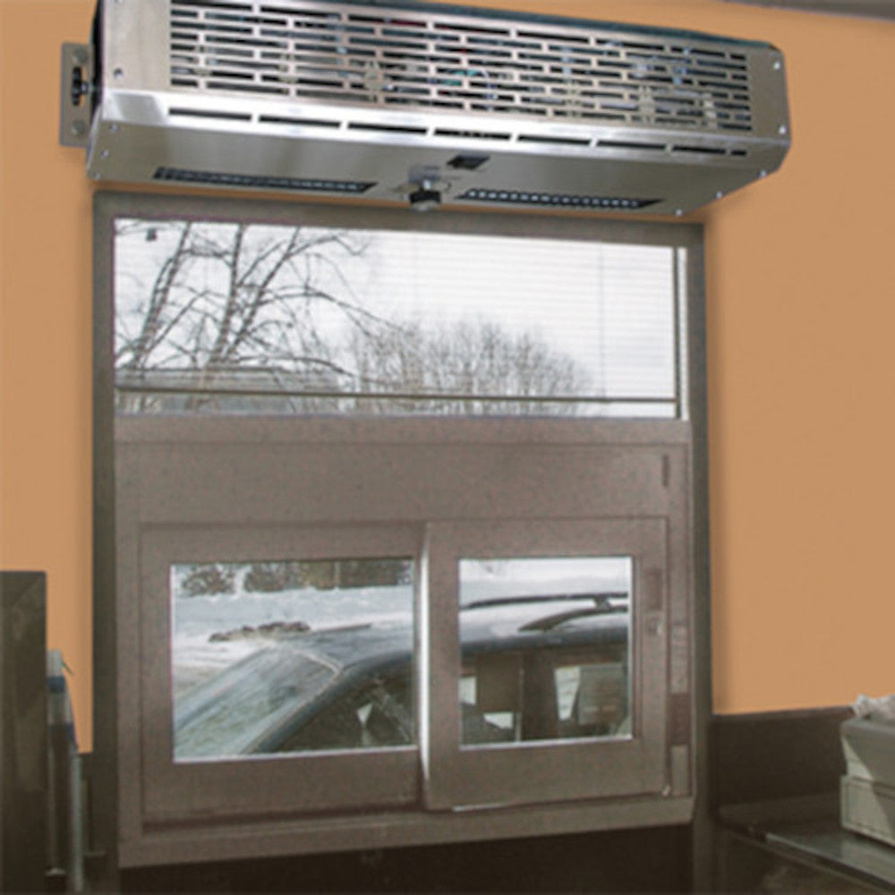 Curtron DT-24-EH Heated Pro Drive-Through Window Air Curtain with SS Housing