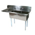 John Boos E2S8-24-14L24 Two-Compartment E-Series Sink with 24" Left Drainboard