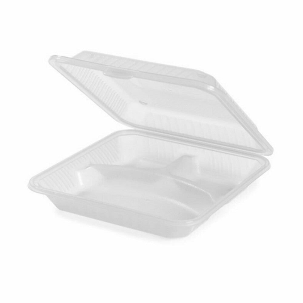 G.E.T. EC-12-1-CL Eco-Takeouts&trade; 9X9 To Go Food Containers (1 dozen)