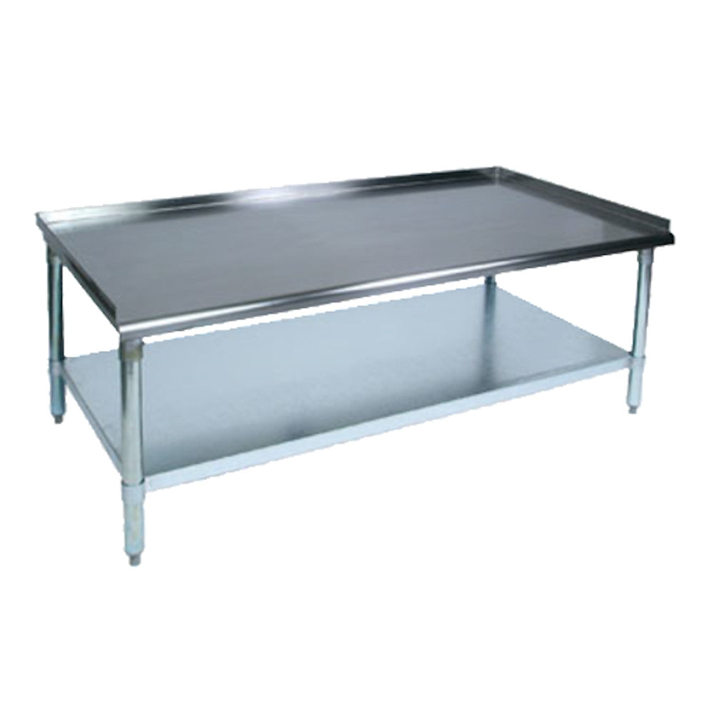 John Boos EES8-3072SSK 72"W x 30"D Equipment Stand, Stainless Steel Undershelf